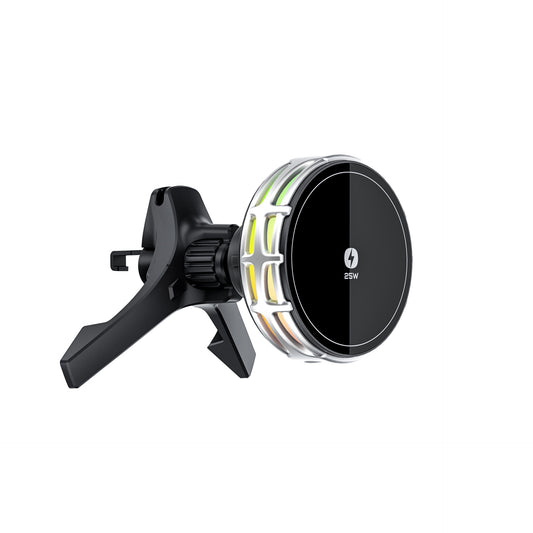 Support de téléphone magnétique avec charge sans fil 15W et finition miroir